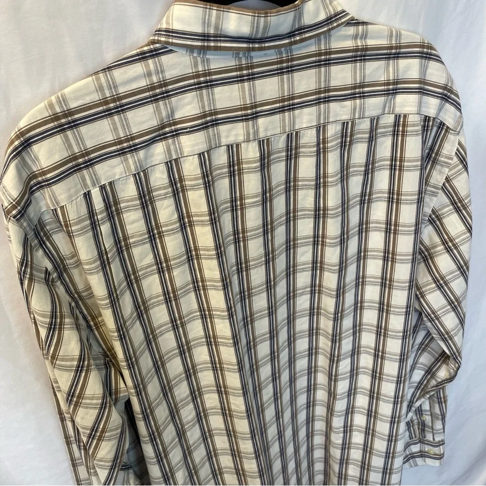 J.Crew Shirtings Cotton Size XXL Long Sleeve Button Down Shirt Tailored Plaid